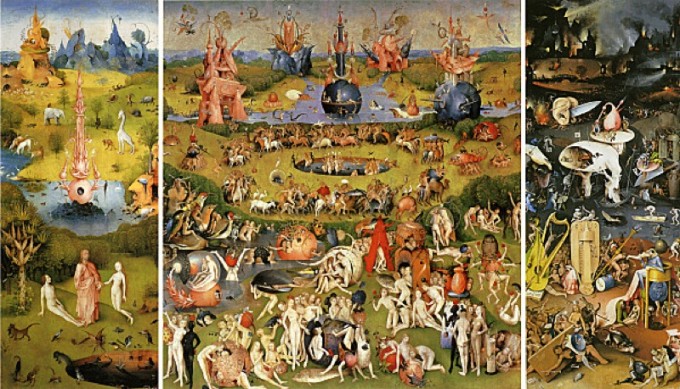 "Le jardin des délices" de Jérôme Bosch, 1503-1504