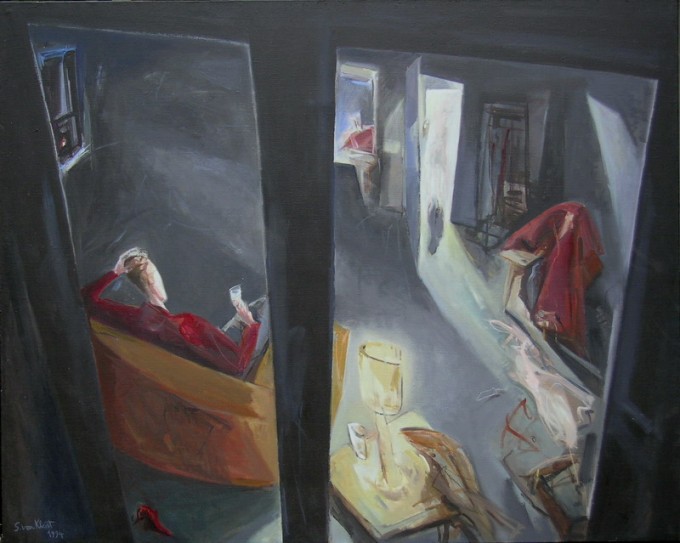 Peinture de Solweig von Kleist, Attente, 