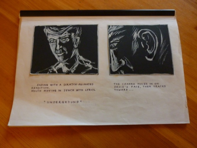 storyboard du clip              " Underground " Solweig von Kleist