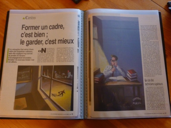 illustrations pour le magazine " science & vie économie" N°54 octobre 1989