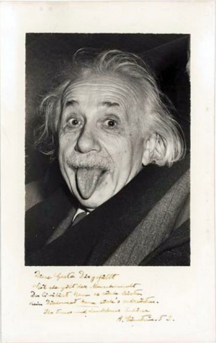 Einstein photographié par Arthur Sasse, 1951